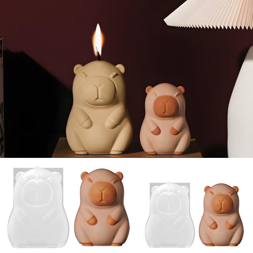 Candle Making Reno - Forma Silikonowa Świeca Zapachowa Kapibara Stojąca