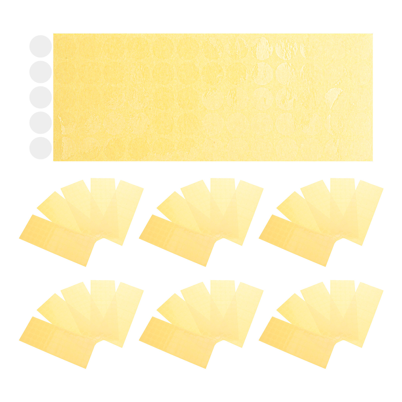 Label Sticker Round - 5000 sztuk przezroczystych naklejek uszczelniających, przezroczyste