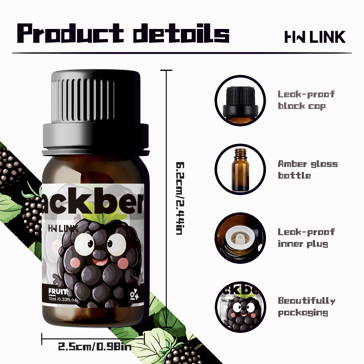 Olejek eteryczny z jeżyn 10ml, – Candle Making Essentials recenzja i cena
