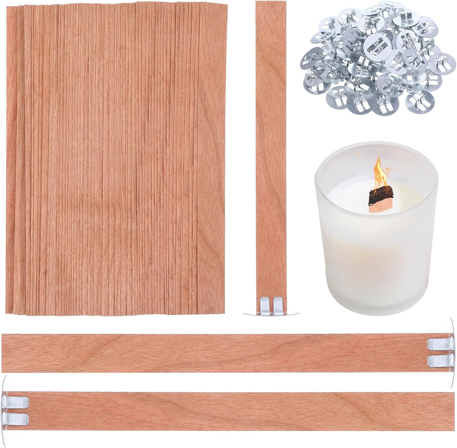 60 szt. Drewnianych Knotów do  – Candle Making Reno recenzja i cena
