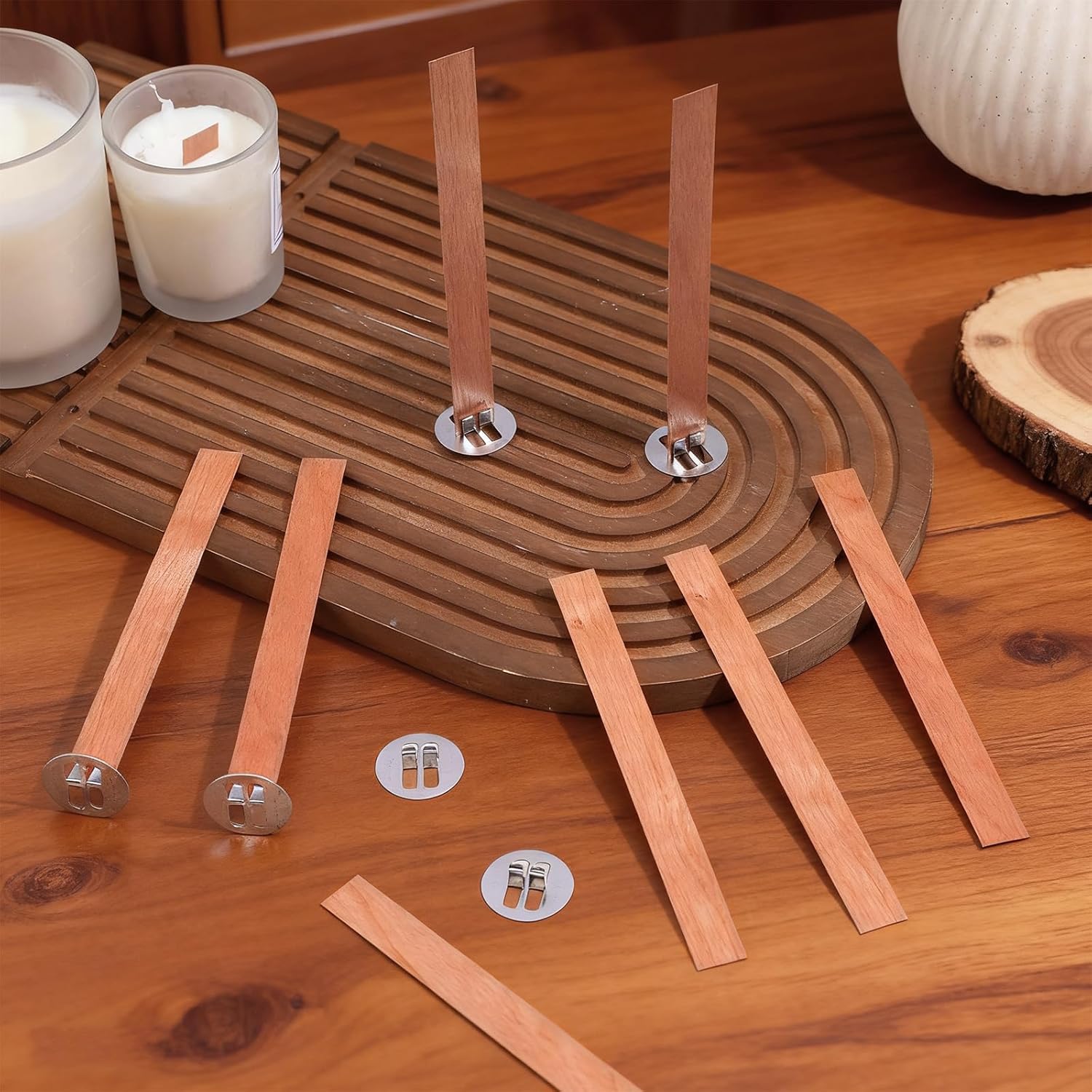 60 szt. Drewnianych Knotów do  – Candle Making Reno recenzja i cena